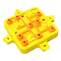 Thumbnail for Yellow Interactive Slow Feeder Puzzle Toy for Dogs - Durable Pet Food Dispenser Bowl