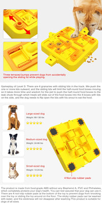 Thumbnail for Green Interactive Slow Feeder Puzzle Toy for Dogs - Durable Pet Food Dispenser Bowl