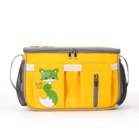 Thumbnail for Yellow Stroller Organizer Bag - Multi-Functional Baby Bag with Touchscreen Window, USB Port, and Bottle Holders