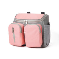 Thumbnail for Pink Universal Stroller Organizer Bag - Multi-Pocket Hanging Storage Bag for Baby Essentials