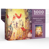 Thumbnail for Exotic City DIY 1000-Piece Paper Puzzle - Creative Educational Toy for Family Fun