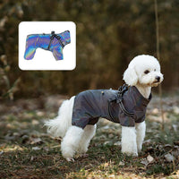 Thumbnail for XXXL Laser Adjustable Waterproof Reflective Dog Raincoat with Harness Design