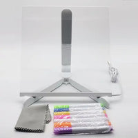 Thumbnail for 30*20 cm DIY Erasable Light-Up Drawing Board Set |  Halloween Chalkboard Writing Board Craft Kit | Creative Craft Set for Kids & Adults