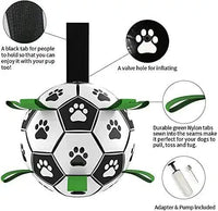 Thumbnail for 19*19cm Interactive Dog Toy Soccer Ball with Rope | Outdoor Fetch & Tug Play for Dogs | Training & Exercise Pet Toy