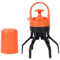 Thumbnail for Orange Portable Dog Poop Scooper - Outdoor Pet Waste Picker, Six-Claw Dog Waste Tool for Easy Clean-Up, Travel-Friendly