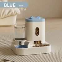 Thumbnail for Blue Automatic Pet Feeder and Water Dispenser - Smart Dog Bowl & Cat Feeder, Universal Pet Feeding Station, Electric Pet Water Fountain