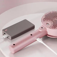 Thumbnail for White Pet Grooming Spray and Massage Brush | One-Click Hair Removal Comb for Cats & Dogs | UV Sterilization for Mites Control