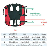 Thumbnail for L Black Multifunctional Pet Backpack with Adjustable Straps, Outdoor Assist Walking Harness Carrier for Dogs And Cycling Dog Backpack