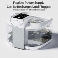 Thumbnail for Black 4.5L Rechargeable Pet Water Fountain for Cats & Dogs - Automatic Circulating Water Dispenser with Large Capacity