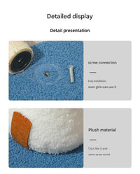 Thumbnail for Red Durable Mushroom Cat Scratching Post - Anti-Slip, No Debris Cat Scratch Pad with Sofa Protection for Small Cats