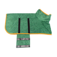 Thumbnail for M Blue Pet Dog Quick-Dry Bathrobe - Absorbent Towel Robe for Medium and Large Dogs