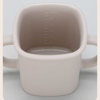 Thumbnail for Light Yellow Silicone Baby Training Cup with Dual Handles, Duck-Bill & Snack Cup Lids, Spill-Proof & Drop-Proof