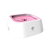 Thumbnail for Pink Anti-Spill Floating Pet Water Bowl for Dogs and Cats - 1L Capacity, Splash-Proof and Anti-Wet Mouth Design