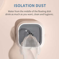 Thumbnail for Pink Anti-Spill Floating Pet Water Bowl for Dogs and Cats - 1L Capacity, Splash-Proof and Anti-Wet Mouth Design