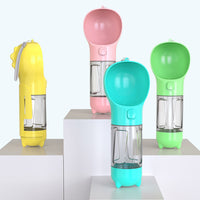 Thumbnail for Green Portable Pet Water Bottle with Waste Bag Dispenser - 300ml Leak-Proof Travel Hydration Solution