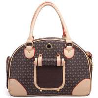 Thumbnail for Portable Pet Travel Bag - Anti-Crush Dog Carrier for Outdoor Trips (L-42x29x18cm, Coffee Color)