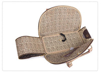 Thumbnail for Portable Pet Travel Bag - Anti-Crush Dog Carrier for Outdoor Trips (L-42x29x18cm, Coffee Color)