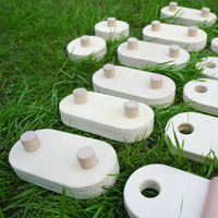 Thumbnail for Wooden Sensory Balance Beam Set for Kids - Indoor and Outdoor Balance Training