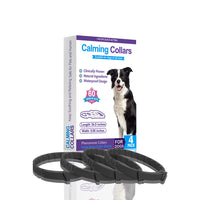 Thumbnail for Black Calming Collars for Dogs - Natural Stress Relief, Adjustable, 4 Pack