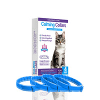 Thumbnail for Blue Calming Collars for Cats - Natural Anxiety Relief, Adjustable, 4 Pack