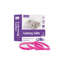 Thumbnail for Pink Calming Collars for Cats - Natural Anxiety Relief, Adjustable, 3 Pack (2 set/6PCS)