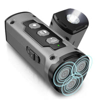 Thumbnail for Gray Multifunctional Ultrasonic Dog Repeller & Flashlight - Long-Range SOS Emergency Light