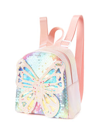 Thumbnail for Glitter Butterfly Sequin Backpack - Sparkling Small Backpack for Kids