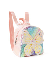 Thumbnail for Glitter Butterfly Sequin Backpack - Sparkling Small Backpack for Kids
