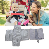 Thumbnail for Blue Portable Baby Diaper Changing Pad with Storage Pockets - Travel Essentials for Parents