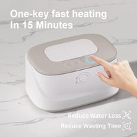 Thumbnail for White USB-Powered Baby Wet Wipes Warmer - Portable and Adjustable Heating