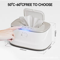 Thumbnail for White USB-Powered Baby Wet Wipes Warmer - Portable and Adjustable Heating