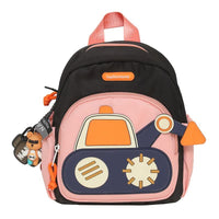 Thumbnail for Black Kids' Cartoon Backpack - Adorable Excavator Design with Spacious Compartments