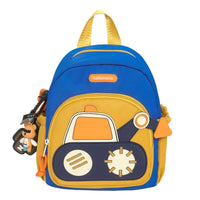 Thumbnail for Blue-yellow Kids' Cartoon Backpack - Adorable Excavator Design with Spacious Compartments