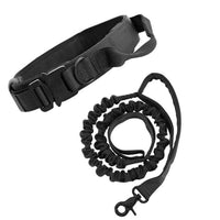 Thumbnail for XL Black Hands-Free Dog Leash with Adjustable Waist Belt - Shock Absorbing Bungee Lead