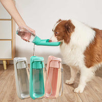 Thumbnail for Grey Portable Dog Water Bottle - Leak-Proof Travel Pet Hydration Solution