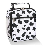 Thumbnail for Black and White Spots Set of 2 Handheld Insulated Lunch Bags for Food Storage