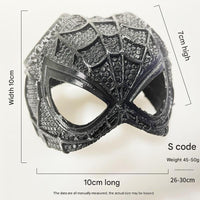 Thumbnail for Size S Black DIY 3D Printed Spider-Man Cat Mask - Mini Decorative Half-Face Mask for Pets