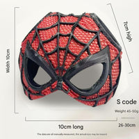 Thumbnail for Size S Black And Red Stitching DIY 3D Printed Spider-Man Cat Mask - Mini Decorative Half-Face Mask for Pets