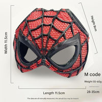 Thumbnail for Size M Black And Red Stitching DIY 3D Printed Spider-Man Cat Mask - Mini Decorative Half-Face Mask for Pets