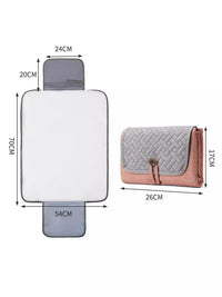 Thumbnail for Black Portable Baby Changing Mat - Waterproof, Foldable, Compact Diaper Pad for Travel & Everyday Use