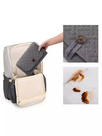 Thumbnail for Black Portable Baby Changing Mat - Waterproof, Foldable, Compact Diaper Pad for Travel & Everyday Use