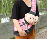 Thumbnail for Size S Pink Lightweight Single Shoulder Pet Sling Bag -  Stylish Durable Oxford Fabric Carrier