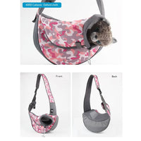 Thumbnail for Size S Pink Lightweight Single Shoulder Pet Sling Bag -  Stylish Durable Oxford Fabric Carrier