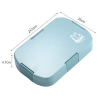 Thumbnail for Blue Kids' Lunch Box with Compartments - BPA-Free Microwave Safe Bento Box for School Meals