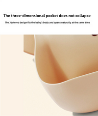 Thumbnail for Rocket Pattern Beige Soft and Safe Silicone Baby Feeding Set - Bib, Bowl, and Spoon Combo for Mess-Free Meals