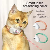 Thumbnail for 3 Pcs Green Smart Laser Pointer Collar for Cats – Automatic Interactive Toy with Two Play Modes