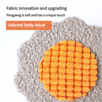 Thumbnail for Blue Bold Flower Cat Scratching Post - Interactive Plush & Sisal Cat Toy with Teaser Balls