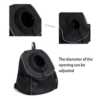 Thumbnail for Purple Breathable Mesh Pet Carrier Backpack - Head-Out Design for Small Dogs & Cats, Ventilated Travel Hiking Carrier Bag with Front Entry & Pockets