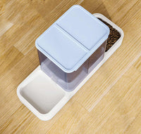 Thumbnail for Pink 2-in-1 Automatic Pet Water and Food Dispenser - Gravity Feeder for Cats and Dogs