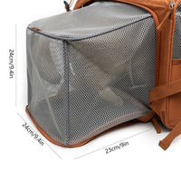 Thumbnail for Grey Pet Carrier Backpack - Comfortable and Stylish for Cats and Small Dogs